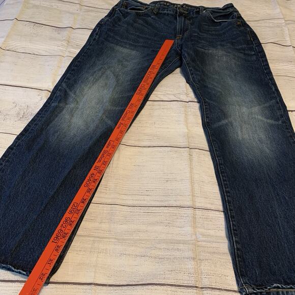 American Eagle Original Boot Mens Size 36x32 Denim Blue Jeans - Picture 5 of 13